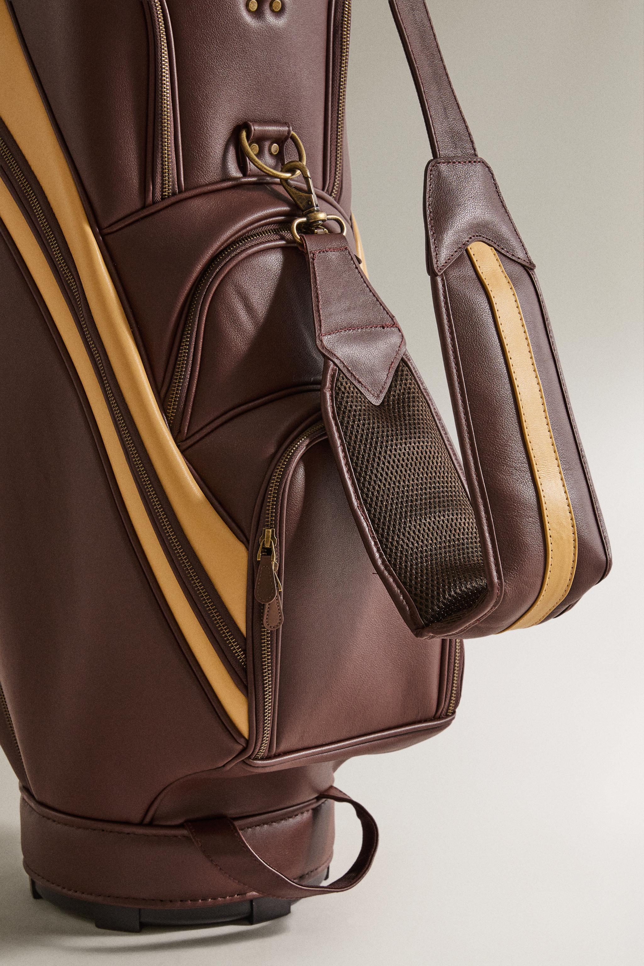 SAC DE GOLF RIGIDE EN CUIR